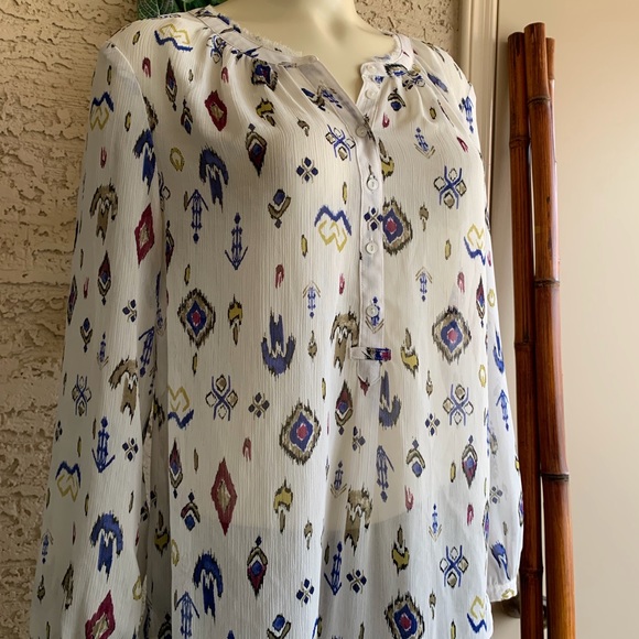 Lucky Brand Patterned Blouse - Picture 6 of 7